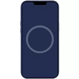 Чехол Apple Silicone Case Full with MagSafe and SplashScreen для Apple iPhone 12 Pro Max Navy blue - миниатюра 4