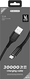 Кабель USB Jellico KDS-25 15W 3A micro USB Cable Black - миниатюра 3