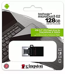 Флешка Kingston 128GB microDuo USB 3.2/microUSB (DTDUO3G2/128GB) - мініатюра 3