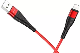 Кабель Borofone BX32 Munificent USB-A - Lightning 12w 2.4a 1м cable Red - миниатюра 2 Кабель Borofone BX32 Munificent USB-A - Lightning 12w 2.4a 1м cable Red - миниатюра 2