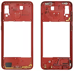 Рамка корпуса Samsung Galaxy A40 A405 Red - фото Рамка корпуса Samsung Galaxy A40 A405 Red