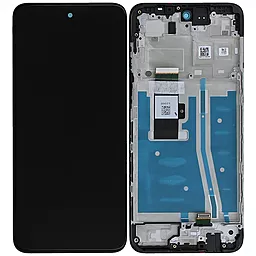 Дисплей Motorola Moto G53 (XT2335) з тачскріном і рамкою, оригінал, Black