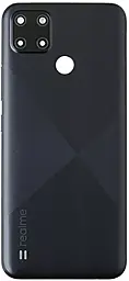 Задня кришка корпусу Realme C21Y зі склом камери Original Cross Black - фото Задня кришка корпусу Realme C21Y зі склом камери Original Cross Black