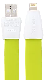 Кабель Remax Full Speed 2 USB-A - Lightning 12w 2.4a 1м cable Green (RC-011i) - фото Кабель Remax Full Speed 2 USB-A - Lightning 12w 2.4a 1м cable Green (RC-011i)