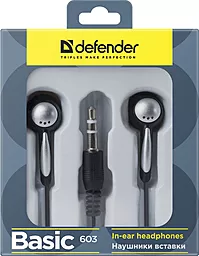 Навушники Defender Basic 603 BOX Black - мініатюра 3