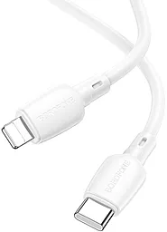 Кабель Borofone BX93 USB Type-C - Lightning 20w 3a 1м PD сable White - миниатюра 3 Кабель Borofone BX93 USB Type-C - Lightning 20w 3a 1м PD сable White - миниатюра 3