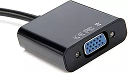 Видео переходник (адаптер) 1TOUCH HDMI M - VGA F с кабелем аудио 3.5мм черный - миниатюра 4