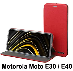 Чехол BeCover Exclusive для Motorola Moto E30 / E40 Burgundy Red (707906)