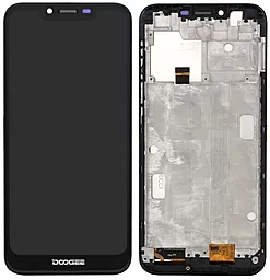 Дисплей DOOGEE BL5500 Lite з тачскріном і рамкою, Black - фото Дисплей DOOGEE BL5500 Lite з тачскріном і рамкою, Black