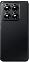 Задняя крышка корпуса Xiaomi 14T Pro со стеклом камеры Titan Black - фото Задняя крышка корпуса Xiaomi 14T Pro со стеклом камеры Titan Black