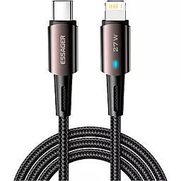 Кабель Essager CG12 USB Type-C - Lightning 27w 3a 1м PD сable Brown (EXCTL-CG12) - фото Кабель Essager CG12 USB Type-C - Lightning 27w 3a 1м PD сable Brown (EXCTL-CG12)