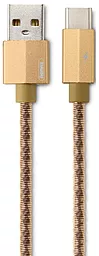 Кабель USB Remax Gefon USB Type-C Cable Gold (RC-110a)