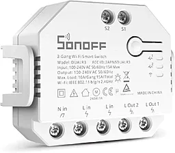 Умный 2-полюсный переключатель Sonoff Wi-Fi (HS082321) - фото Умный 2-полюсный переключатель Sonoff Wi-Fi (HS082321)