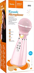 Беспроводной микрофон для караоке Hoco BK6 Pink - миниатюра 3