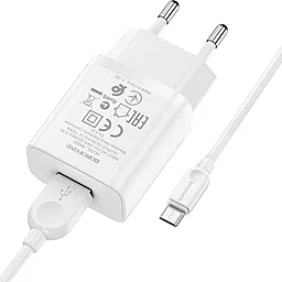 Сетевое зарядное устройство Borofone BA52A Gamble 2.1a home charger + micro USB cable white - миниатюра 3 Сетевое зарядное устройство Borofone BA52A Gamble 2.1a home charger + micro USB cable white - миниатюра 3