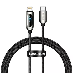 USB PD Кабель Baseus Display 20W 2M USB Type-C - Lightning Cable Black (CATLSK-A01)