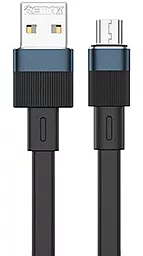 Кабель Remax Flushing Series RC-C001 USB-A - micro USB 12w 2.4a 1м cable Black - фото Кабель Remax Flushing Series RC-C001 USB-A - micro USB 12w 2.4a 1м cable Black