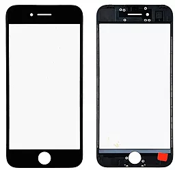 Корпусне скло дисплея Apple iPhone 7 (з OCA плівкою і поляризаційною плівкою) з рамкою, оригінал, Black - фото Корпусне скло дисплея Apple iPhone 7 (з OCA плівкою і поляризаційною плівкою) з рамкою, оригінал, Black