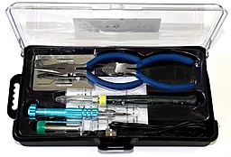 Набір для паяння ZD ZD-972F (USB-паяльник, 8Вт, кусачки, тонкогубці припій, викрутка, підставка)