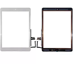Сенсор (тачскрин) Apple iPad 9.7 2018 (A1893, A1954, полный комплект с кнопкой Home) White