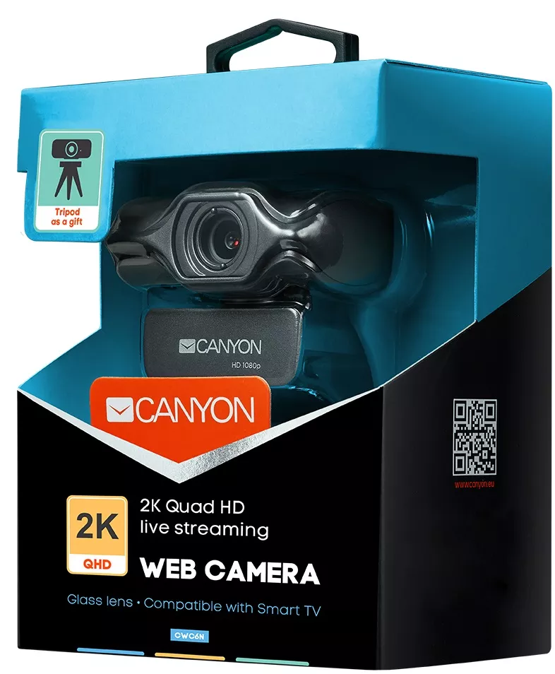 ВЕБ-камера Canyon CNS-CWC6 Black/Grey - фото 3