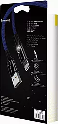 Кабель Baseus Intelligent Power-Off USB-A - Lightning 12w 2.4a 1м cable Blue (CALCD-03) - миниатюра 6 Кабель Baseus Intelligent Power-Off USB-A - Lightning 12w 2.4a 1м cable Blue (CALCD-03) - миниатюра 6