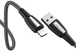 Кабель USB Hoco X39 Titan Lightning Cable Black - миниатюра 4