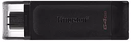 Флешка Kingston 64GB USB-C 3.2 Gen 1 DataTraveler 70 (DT70/64GB) - миниатюра 2
