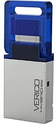 Флешка Verico USB 32Gb Hybrid Mini (1UDOV-RIBE33-NN) Blue - фото Флешка Verico USB 32Gb Hybrid Mini (1UDOV-RIBE33-NN) Blue