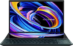 Ноутбук ASUS Zenbook Pro Duo 15 OLED UX582ZW Celestial Blue (UX582ZW-H2021W, 90NB0Z21-M00270) - фото Ноутбук ASUS Zenbook Pro Duo 15 OLED UX582ZW Celestial Blue (UX582ZW-H2021W, 90NB0Z21-M00270)