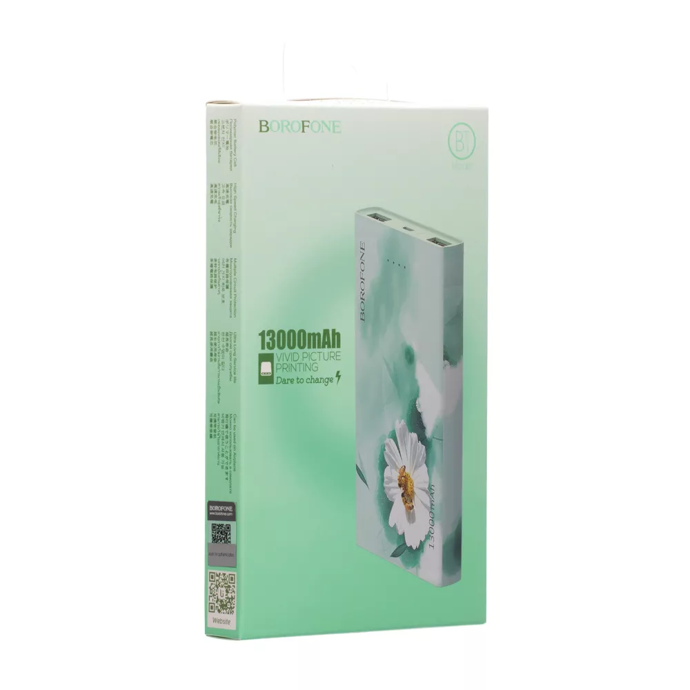 Повербанк Borofone BT1 13000 mAh Green - фото 2