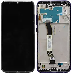 Дисплей Xiaomi Redmi Note 8, Note 8 2021 с тачскрином и рамкой, Purple