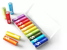 Батарейки Xiaomi AA (R6) Zi5 Rainbow Alkaline 10шт (6934263400281) - миниатюра 2