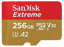 Карта памяти SanDisk 256 GB microSDXC UHS-I U3 V30 A2 Extreme (SDSQXAV-256G-GN6GN)