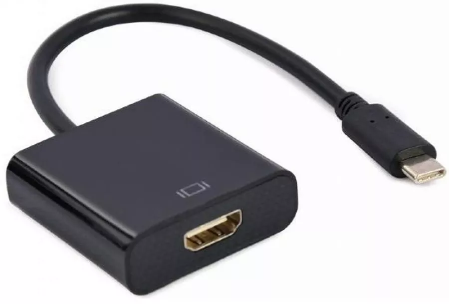 Відео перехідник (адаптер) USB Type-C - HDMI 4K@30Гц Black (A-CM-HDMIF-01) Cablexpert - фото 2