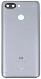 Задняя крышка корпуса Xiaomi Redmi 6 на 1 Sim карту со стеклом камеры Gray - фото Задняя крышка корпуса Xiaomi Redmi 6 на 1 Sim карту со стеклом камеры Gray