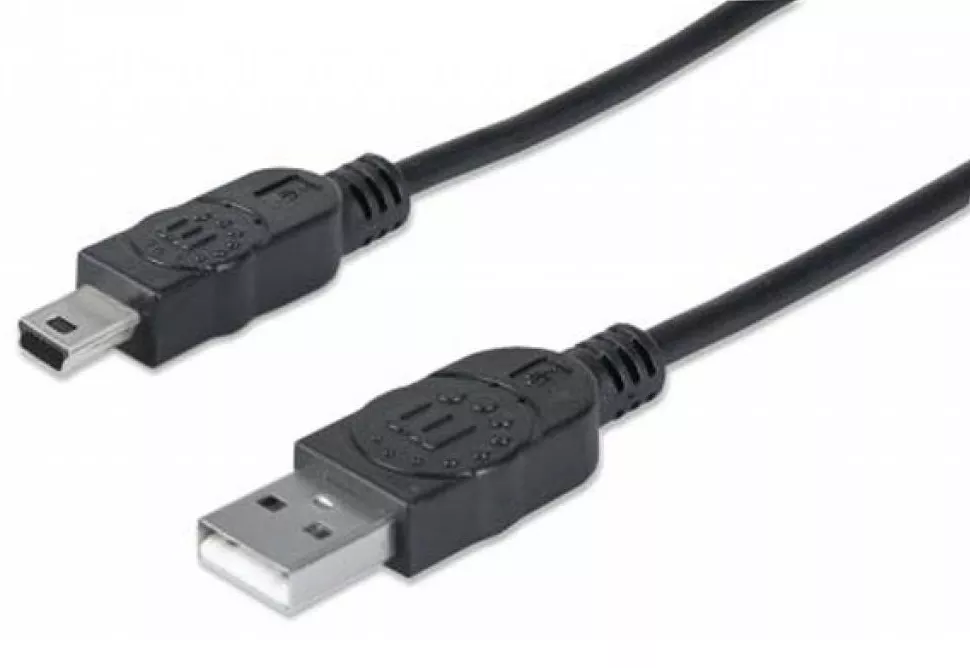 Кабель USB Manhattan Mini USB 1.8m Black (333375) - фото 2