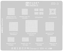 BGA трафарет (для реболлинга) Amaoe SSD3 0.15 мм - фото BGA трафарет (для реболлинга) Amaoe SSD3 0.15 мм