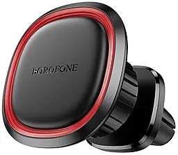 Держатель магнитный Borofone BH124 Black/Red - фото Держатель магнитный Borofone BH124 Black/Red