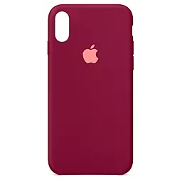 Чехол Silicone Case Full для Apple iPhone XR Rose Red