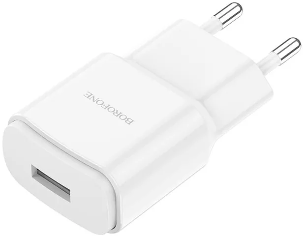 Сетевое зарядное устройство Borofone BA48A Orion 2.1a home charger + micro USB cable white - фото 4
