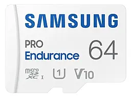 Карта памяти Samsung 64GB microSDXC class 10 UHS-I U3 V30 Pro Endurance (MB-MJ64KA/EU) - фото Карта памяти Samsung 64GB microSDXC class 10 UHS-I U3 V30 Pro Endurance (MB-MJ64KA/EU)