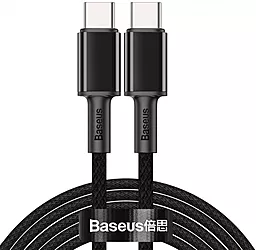 Кабель Baseus High Density Braided USB Type-C - Type-C 100w 5a 2м PD cable Black (CATGD-A01)