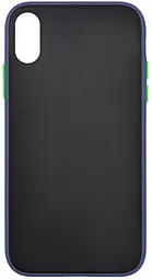 Чехол 1TOUCH Gingle Matte Apple iPhone XS Max Blue/Green