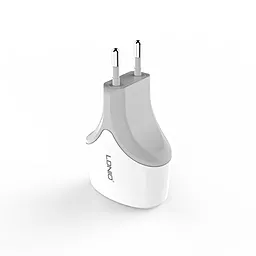 Сетевое зарядное устройство LDNio Dual home charger + Micro USB Cable 2.1A Grey-Light (A2268) - миниатюра 4