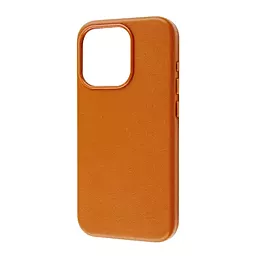 Чехол Wave Premium Leather Edition Case with MagSafe для Apple iPhone 15 Pro Orange