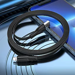 Кабель Borofone BX85 Auspicious USB-A - Lightning 12w 2.4a 1м cable Black - миниатюра 5 Кабель Borofone BX85 Auspicious USB-A - Lightning 12w 2.4a 1м cable Black - миниатюра 5
