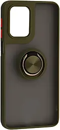 Чехол 1TOUCH Gingle Ring Case для Motorola E14 4G Khaki - фото Чехол 1TOUCH Gingle Ring Case для Motorola E14 4G Khaki