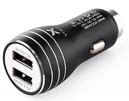 Автомобильное зарядное устройство Vinga 15.5w QC3.0 2xUSB-A ports car charger black (VCCAABK) - фото Автомобильное зарядное устройство Vinga 15.5w QC3.0 2xUSB-A ports car charger black (VCCAABK)
