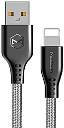 USB Кабель McDodo Warrior Series 12W 2.4A 1.2M Lightning Cable Grey (CA-5151)